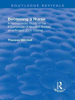 cover image of Becoming a Nurse